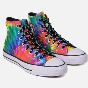 Converse Chuck Taylor All Star Pro Reflective  Tie Dye High Top M 9.5 W 11.5